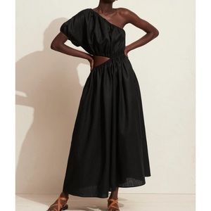 NWT Matteau One Shoulder Voluminous Cocoon Cutout Dress